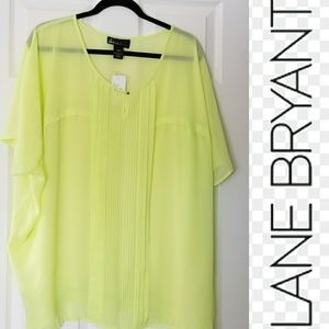 REDUCED🎀Lane Bryant🎀 Lime Green Blouse